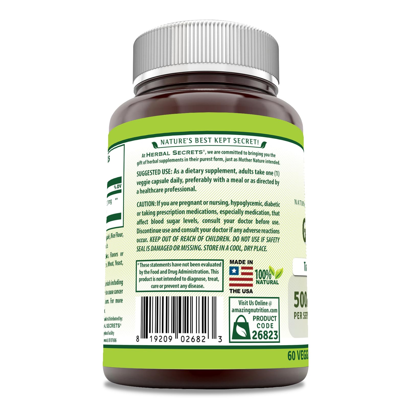 Foto 4 pulgar | Suplemento Herbal Secrets Guduchi (tinospora Cordifolia) 500 Mg - Venta Internacional.