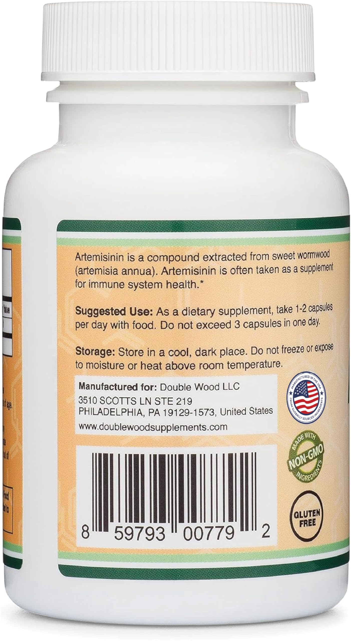 Foto 4 pulgar | Suplemento Double Wood Artemisinin 200 Mg 120 Cápsulas - Venta Internacional