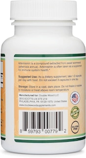 Foto 3 | Suplemento Double Wood Artemisinin 200 Mg 120 Cápsulas - Venta Internacional