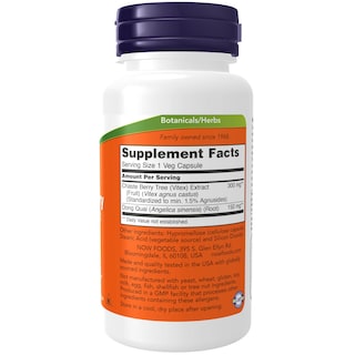 Foto 2 | Suplemento Now Foods Extracto De Vitex De Bayas Castas 300 Mg 90 Cápsulas - Venta Internacional.