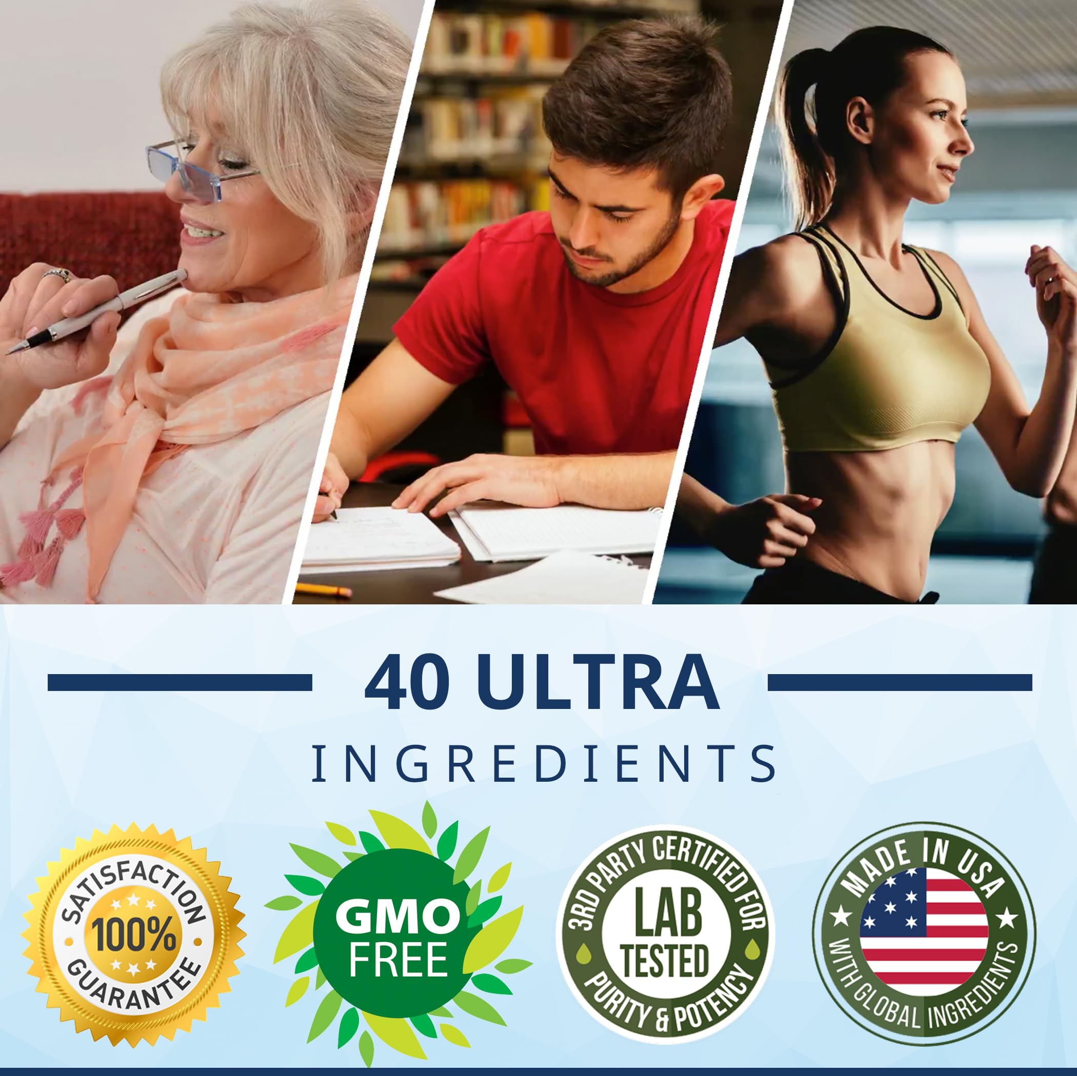 Foto 4 pulgar | Suplementos Brain Booster Nature's Branch Advanced, 60 Píldoras - Venta Internacional.