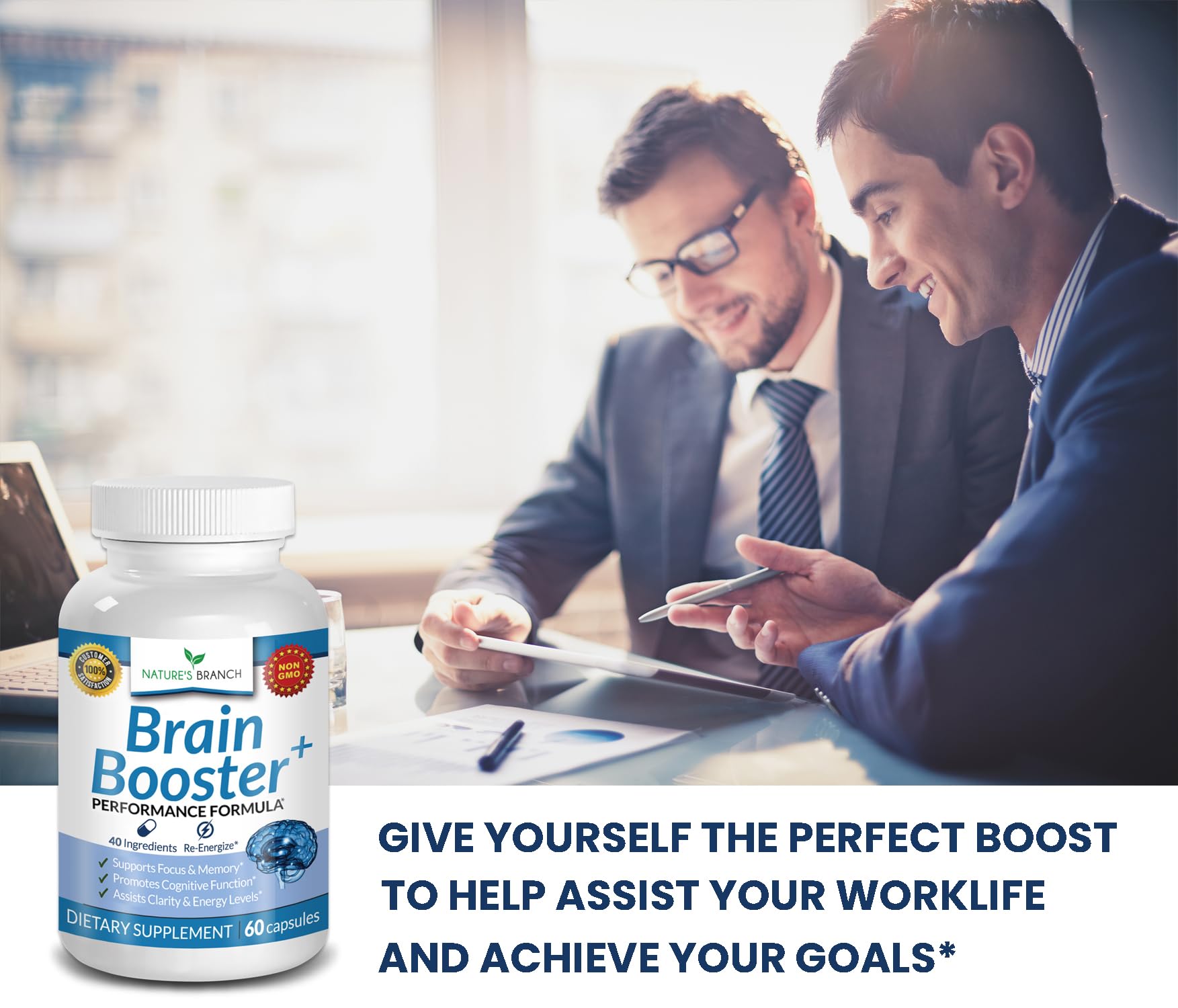 Foto 8 pulgar | Suplementos Brain Booster Nature's Branch Advanced, 60 Píldoras - Venta Internacional.