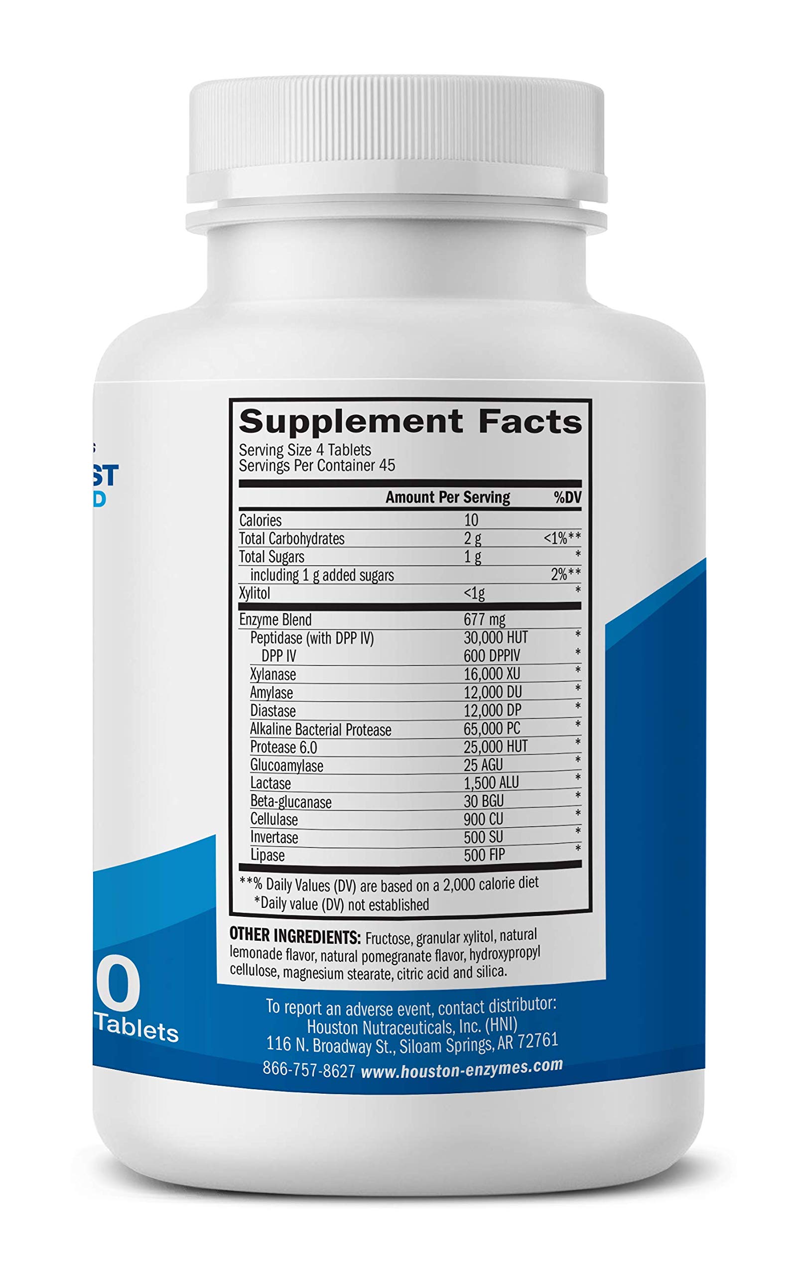 Foto 3 pulgar | Suplemento Trienza 180 Comprimidos Masticables De Houston Enzymes - Venta Internacional.
