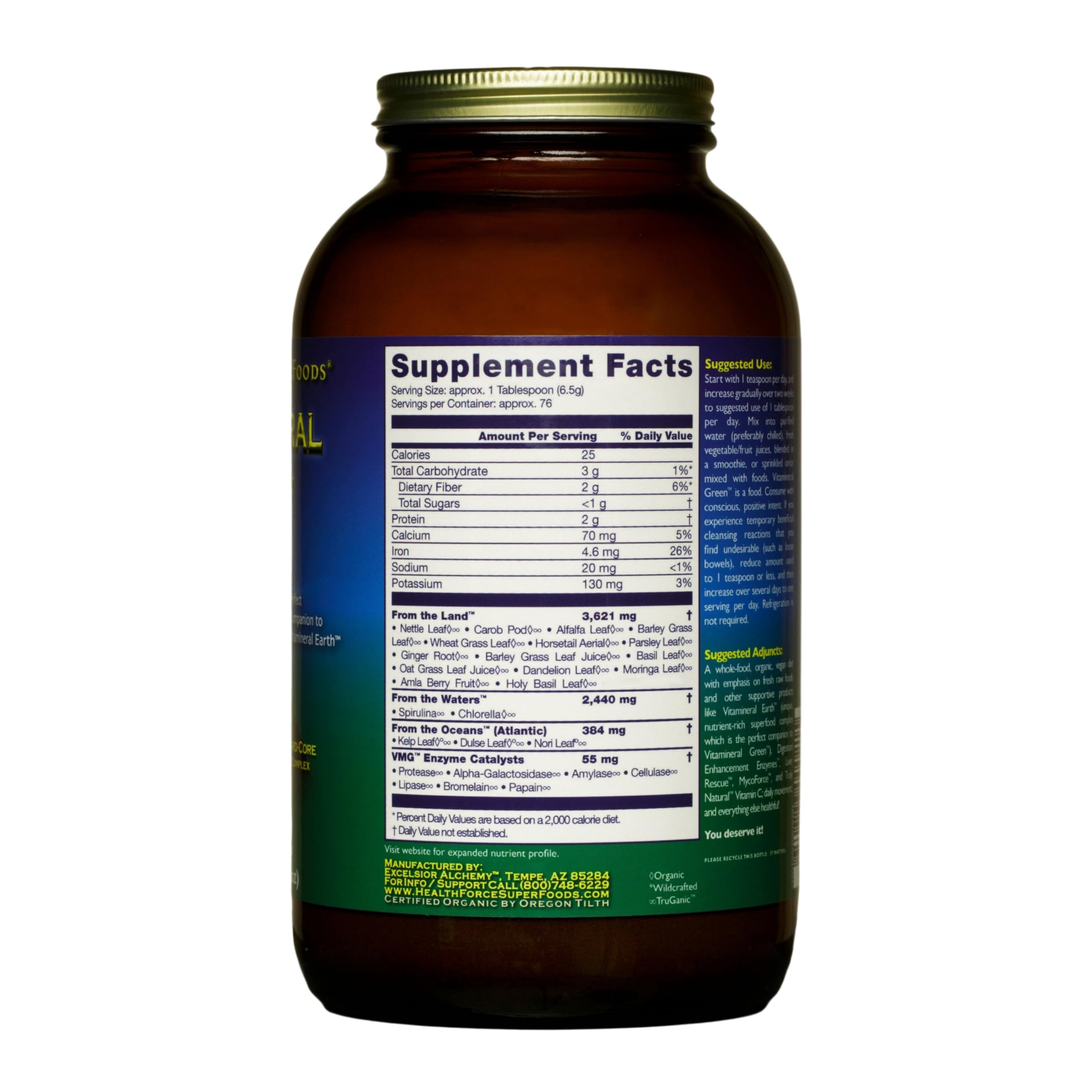 Foto 3 pulgar | Suplemento Healthforce Superfoods Vitamineral Green 500 G - Venta Internacional.