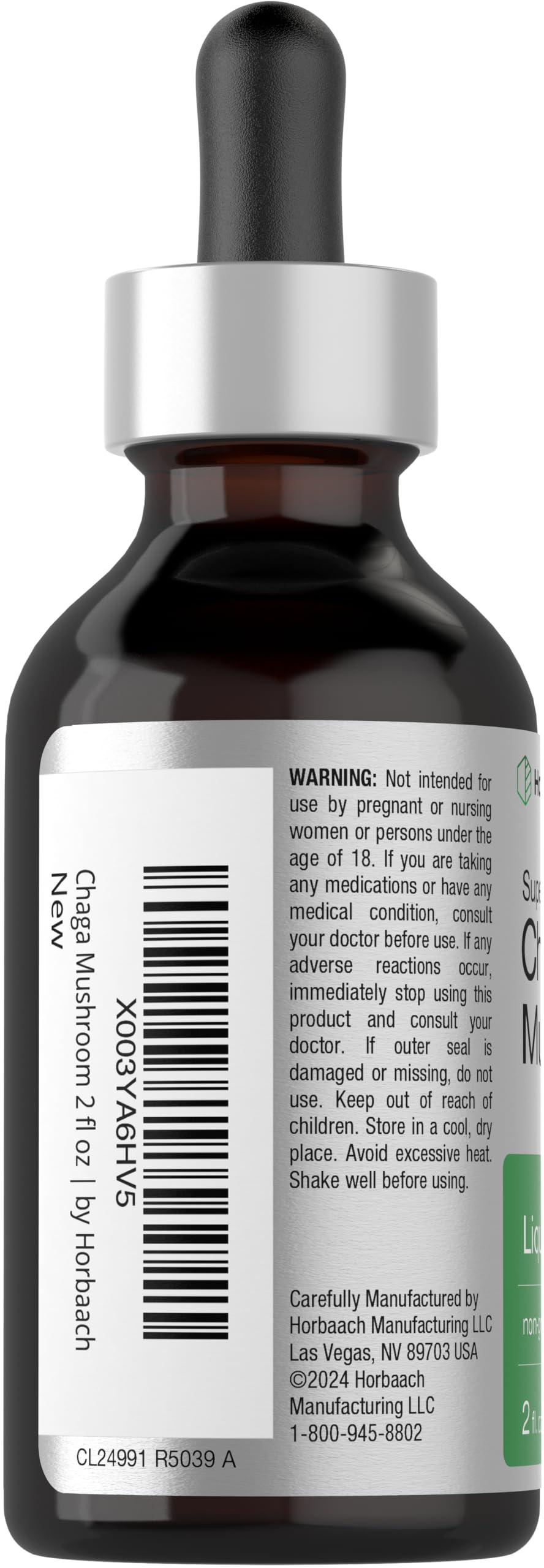 Foto 4 pulgar | Suplemento De Extracto Líquido De Hongos Chaga Horbäach, 60 Ml - Venta Internacional.