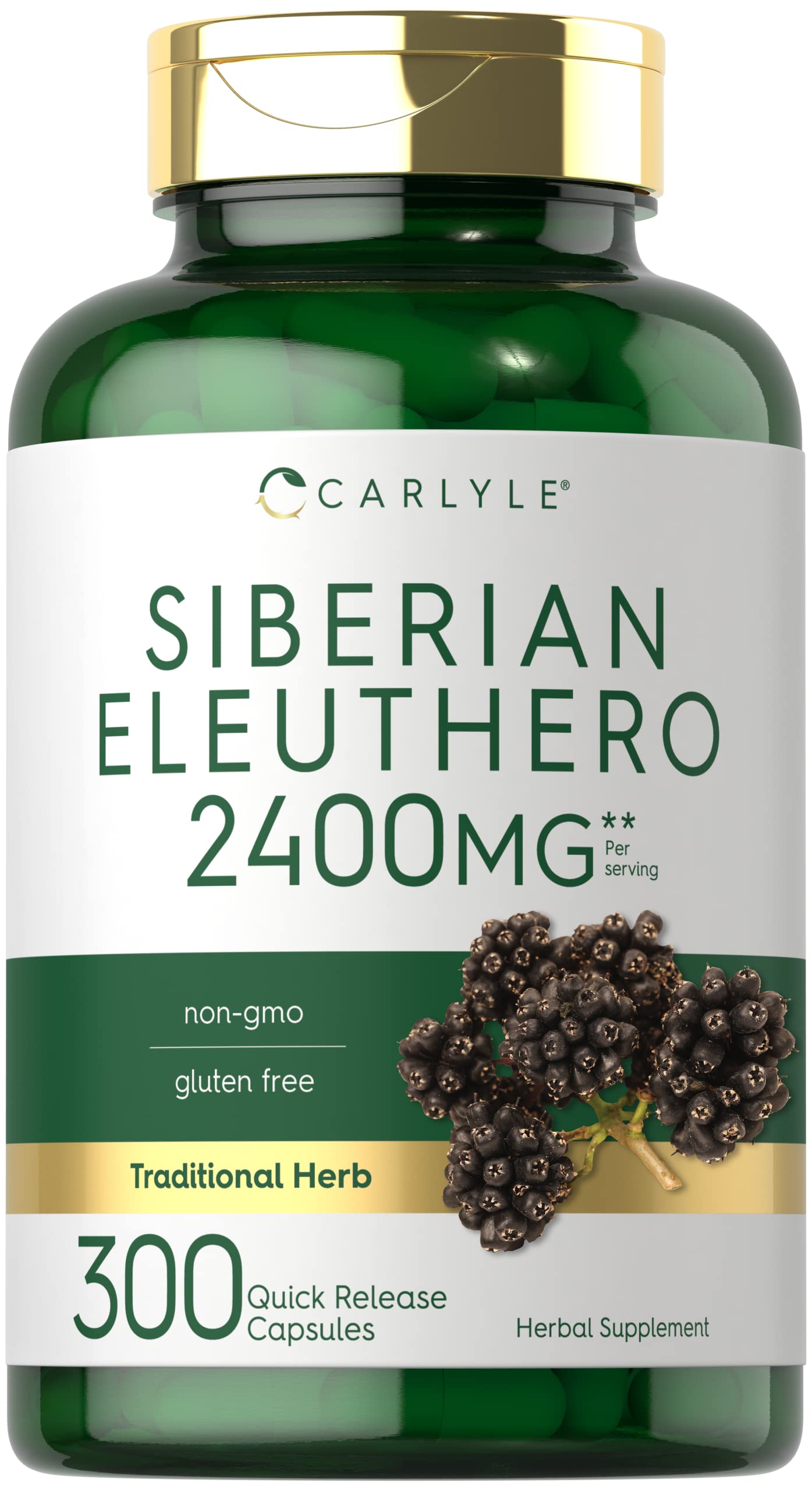 Foto 2 pulgar | Suplemento Carlyle Siberian Eleuthero 2400 Mg 300 Cápsulas - Venta Internacional.