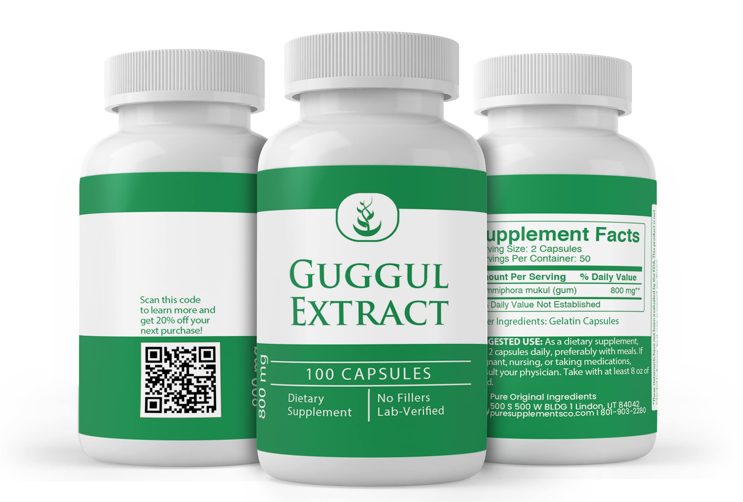 Foto 5 pulgar | Suplemento Herbal Con Ingredientes Puros Y Originales: Extracto De Guggul - Venta Internacional.