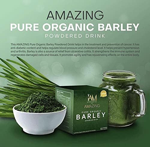Foto 4 pulgar | Mezcla De Bebida En Polvo Iam Worldwide Pure Barley Organic 30 G - Venta Internacional.