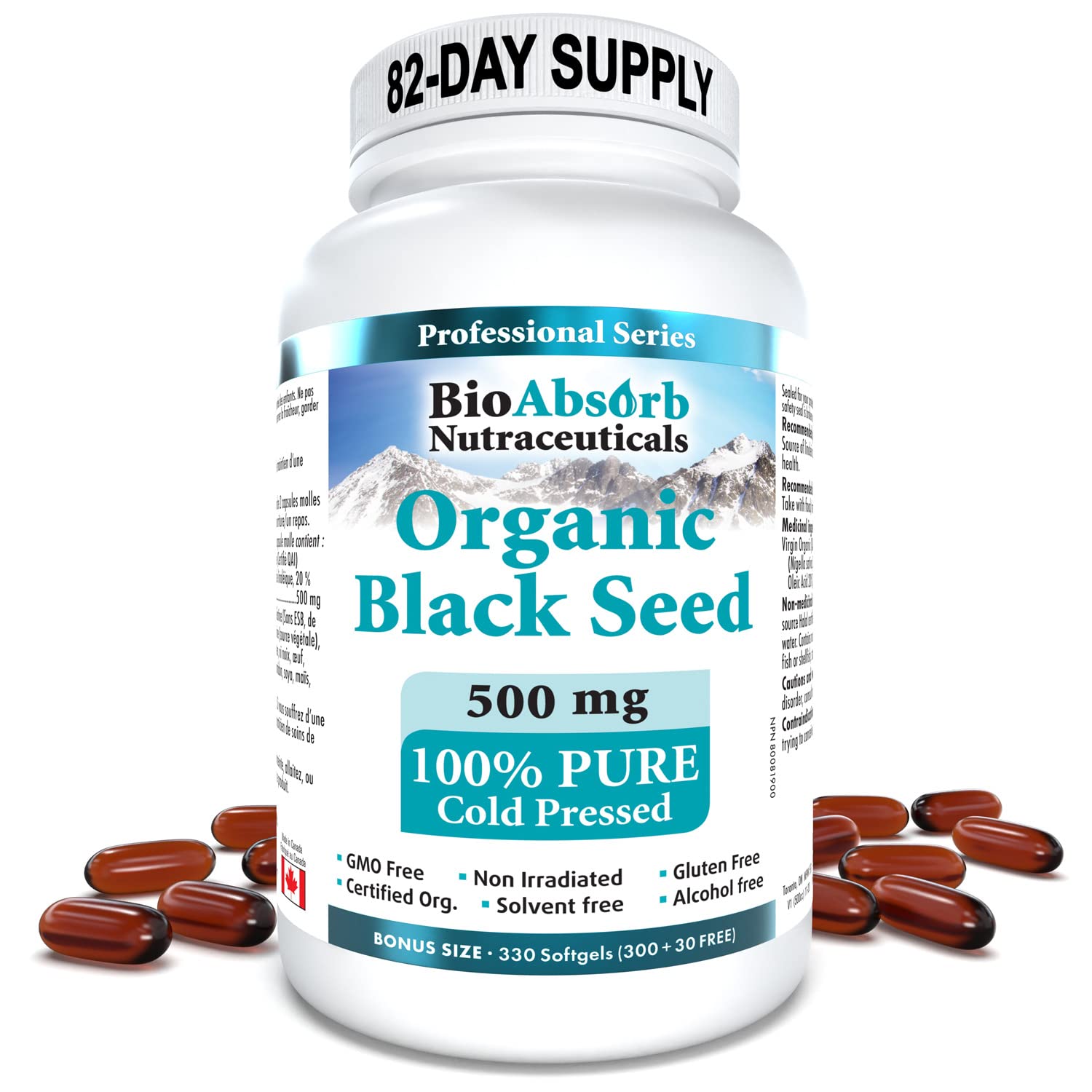 Foto 1 | Suministro De Aceite De Semilla Negra Orgánico Supplement Bio Absorb Para 82 Días - Venta Internacional.