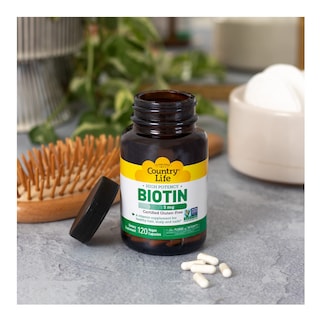 Foto 5 | Suplemento Country Life De Biotina De Alta Potencia, 5 Mg, 120 Cápsulas Veganas - Venta Internacional.
