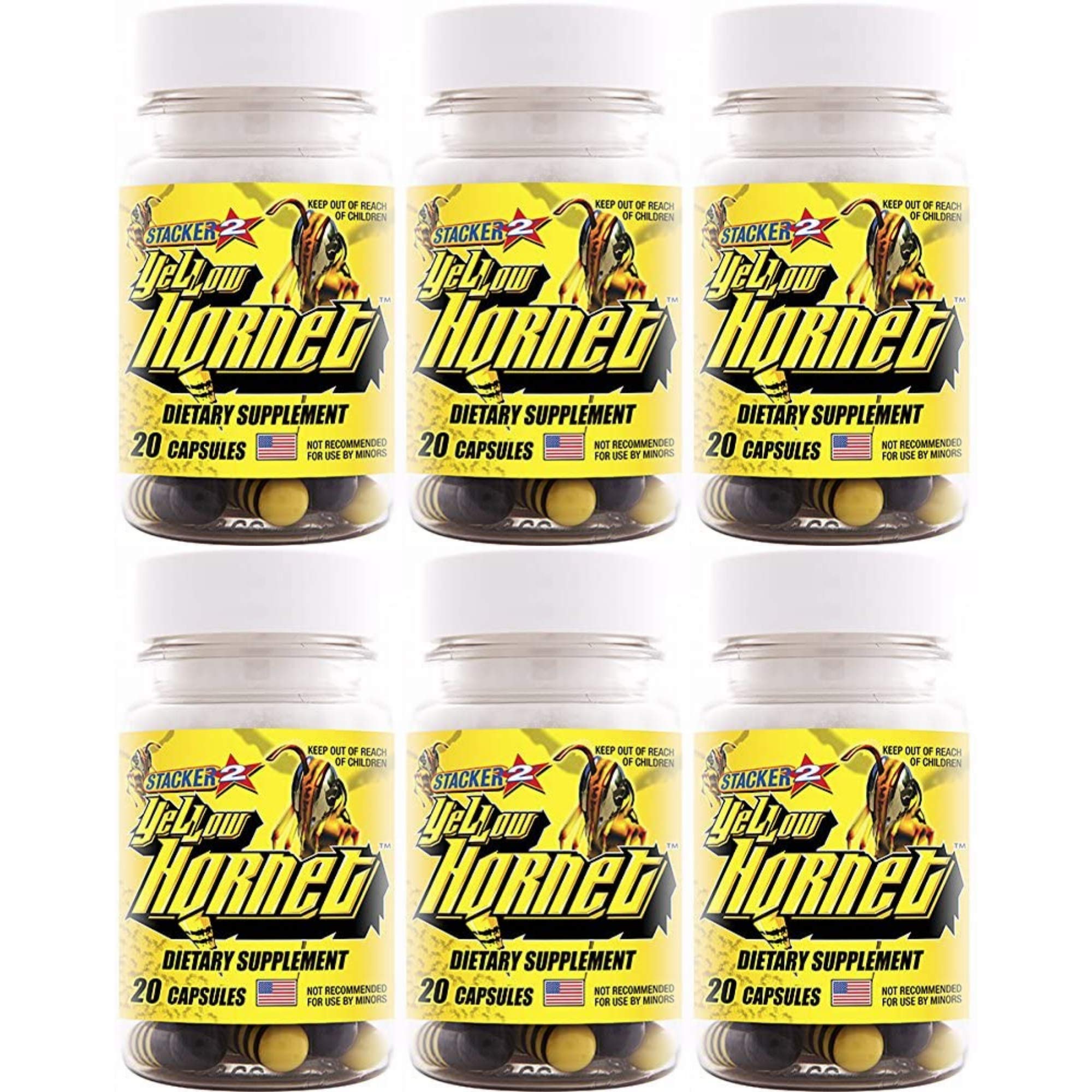 Foto 2 pulgar | Suplemento Dietético Stacker 2 Yellow Hornet 120 Cápsulas - Venta Internacional.