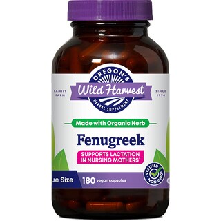 Foto 1 | Suplementos: Cápsulas De Alholva Wild Harvest De Oregon, 180 Unidades - Venta Internacional.