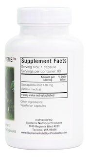 Foto 3 | Supreme Nutrition Smilax 90 Cápsulas Vegetarianas De Zarzaparrilla - Venta Internacional.