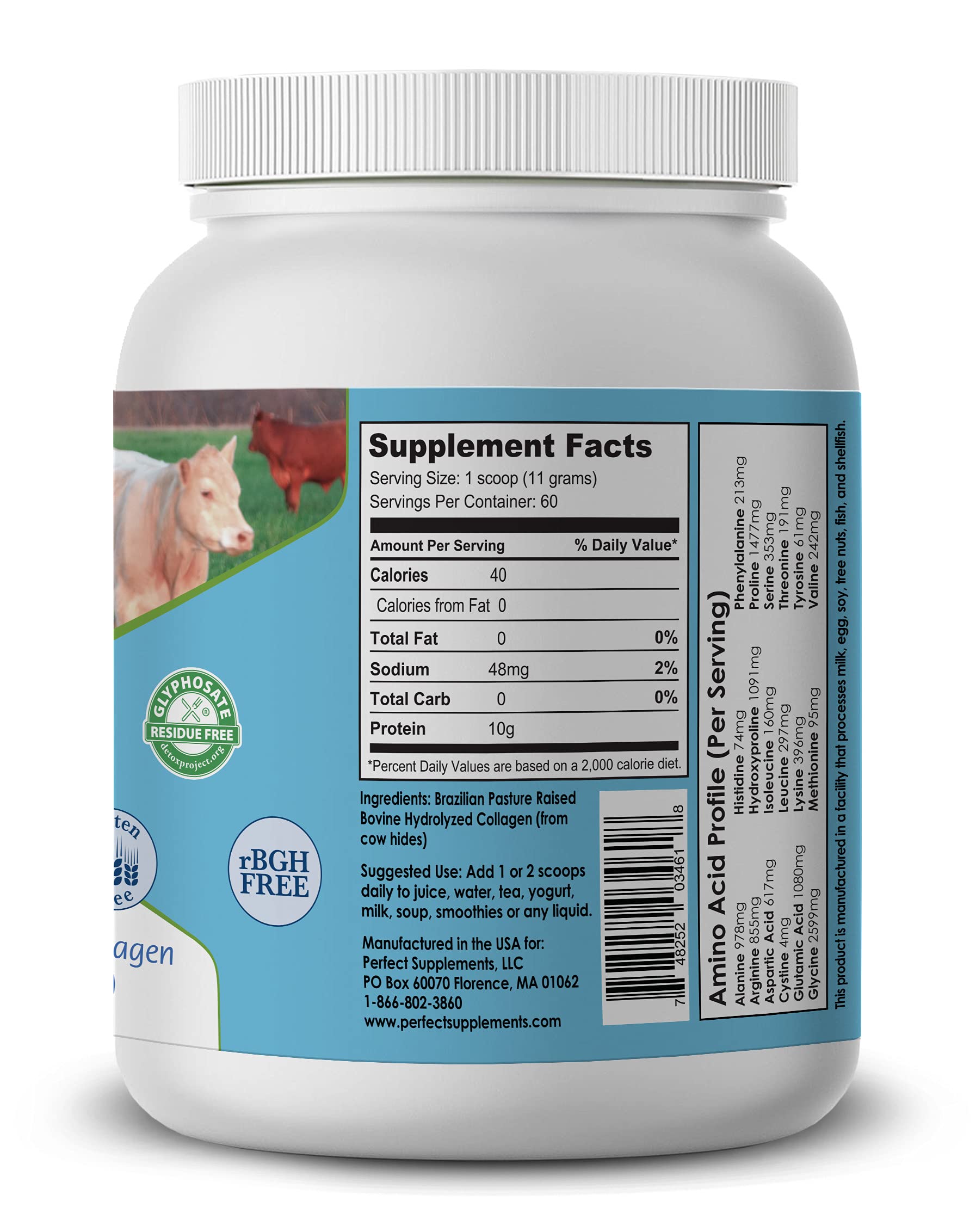 Foto 3 pulgar | Suplementos Perfectos De Colágeno En Polvo Hidrolizado 660 G - Venta Internacional.