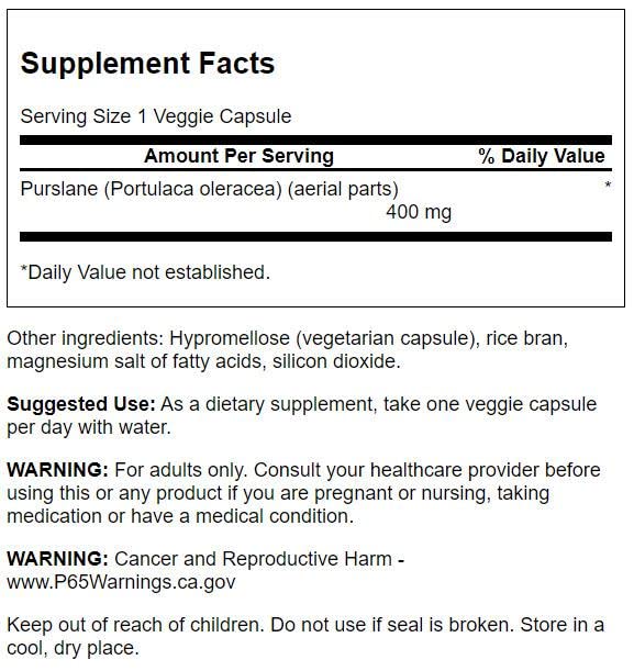 Foto 3 pulgar | Suplemento Swanson Full Spectrum Verslane 400 Mg 60 Cápsulas - Venta Internacional.