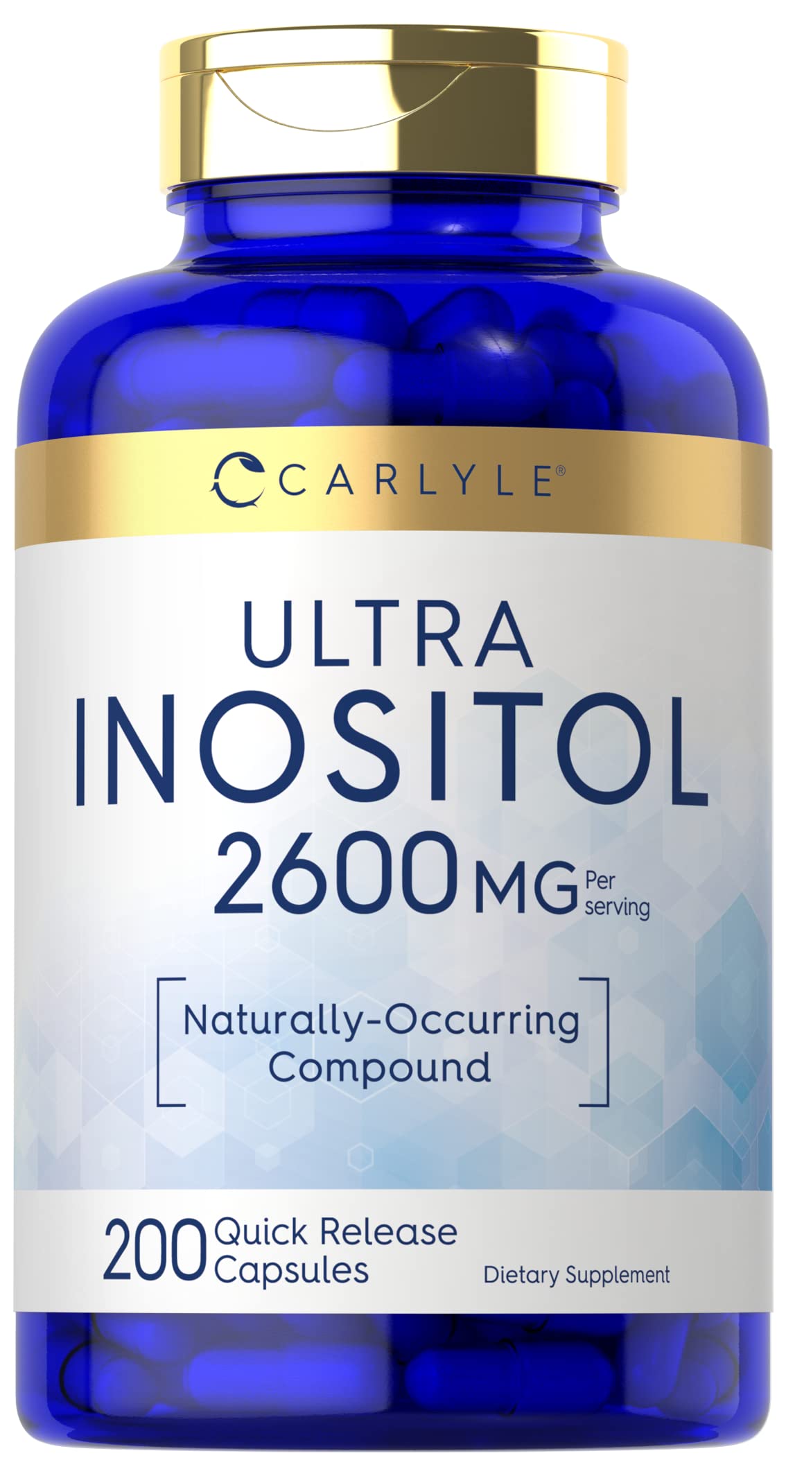 Foto 1 | Suplemento Carlyle, Cápsulas De Inositol, 2600 Mg, 200 Unidades - Venta Internacional.