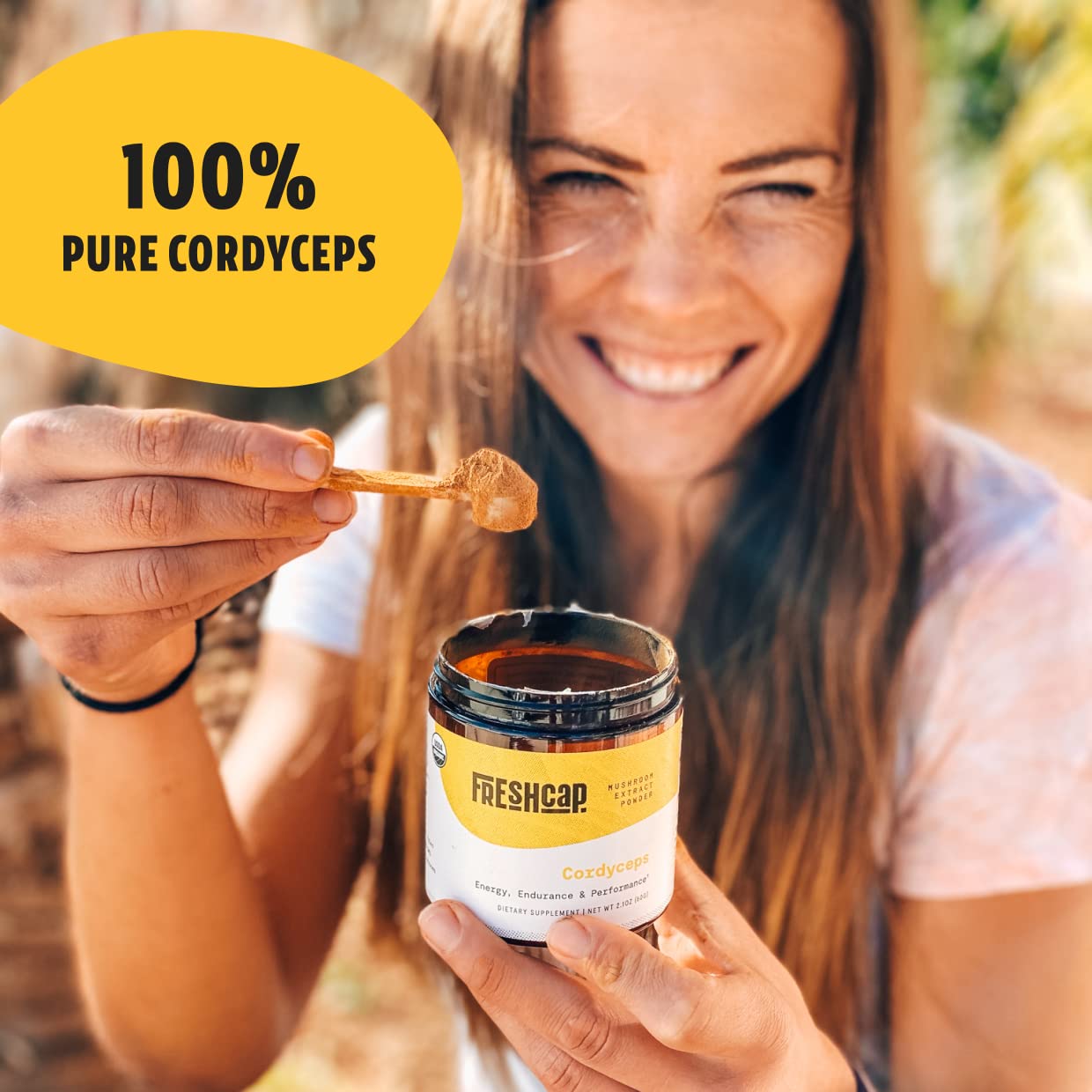 Foto 7 pulgar | Suplemento De Extracto Orgánico De Hongos Cordyceps Freshcap 60 G - Venta Internacional.