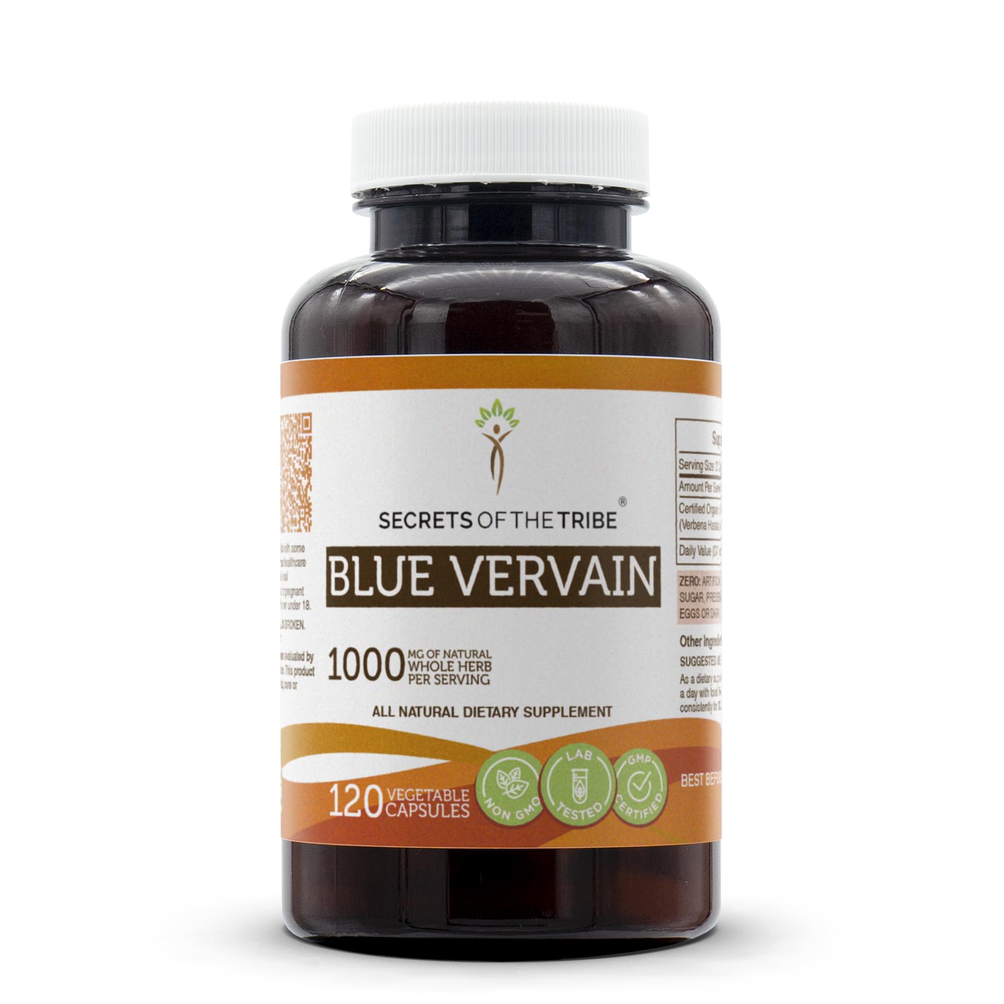 Foto 2 pulgar | Suplemento Secrets Of The Tribe Blue Vervain 120 Cápsulas - Venta Internacional.