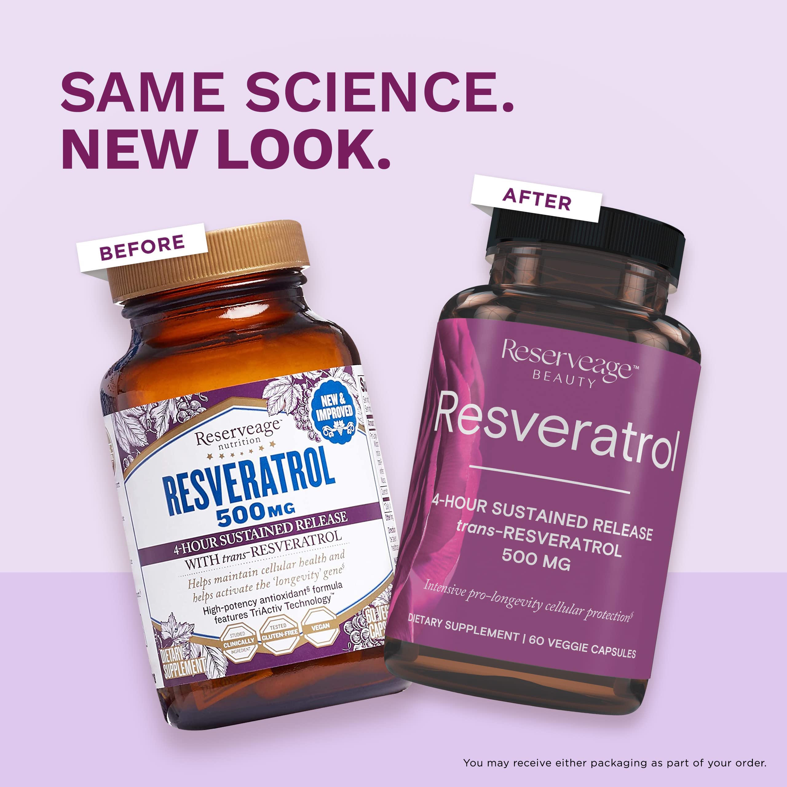 Foto 8 pulgar | Suplemento Reserveage Beauty Resveratrol 500 Mg 60 Cápsulas - Venta Internacional.