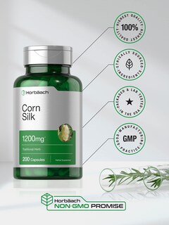 Foto 5 | Suplemento Horbäach Corn Silk Cápsulas de 1200 Mg 200 Cápsulas - Venta Internacional