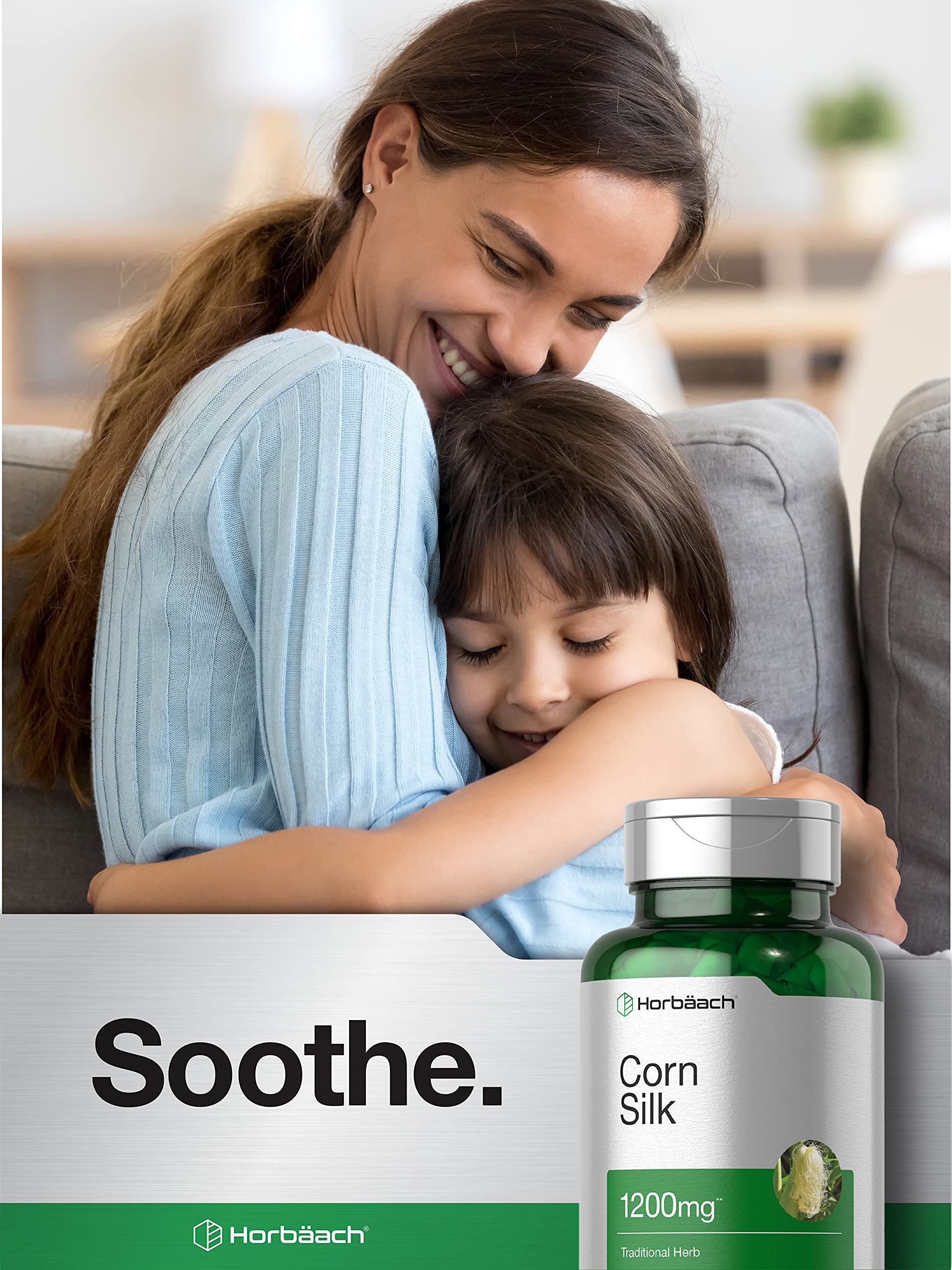 Foto 7 pulgar | Suplemento Horbäach Corn Silk Cápsulas de 1200 Mg 200 Cápsulas - Venta Internacional