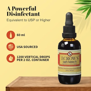 Foto 2 | Solución De Yodo J.crow's Lugol's 2% 60 Ml - Venta Internacional.