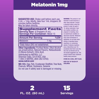 Foto 5 | Sleep Aid Natrol Sleep Liquid Melatonina, 30 Ml, 1 Mg, 15 Porciones - Venta Internacional.