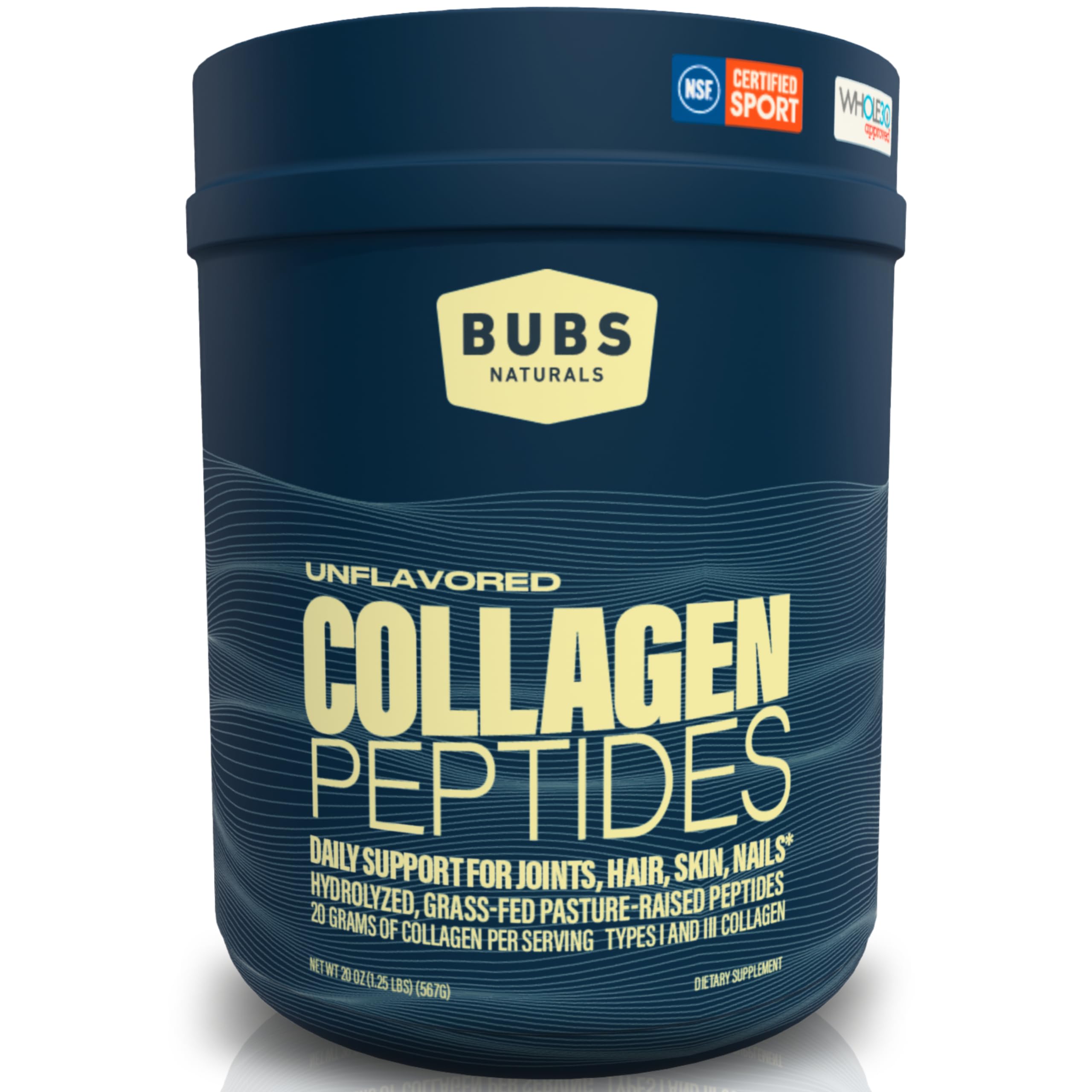 Foto 2 pulgar | Péptidos De Colágeno En Polvo Bubs Naturals 560 Ml Pasture Raised - Venta Internacional.