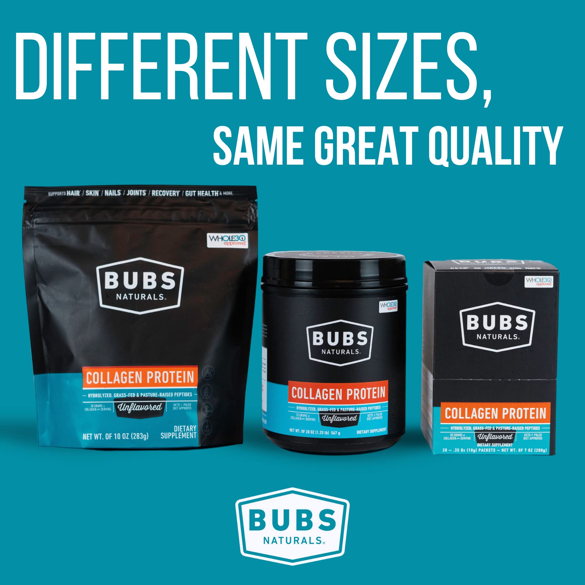 Foto 7 | Péptidos De Colágeno En Polvo Bubs Naturals 560 Ml Pasture Raised - Venta Internacional.
