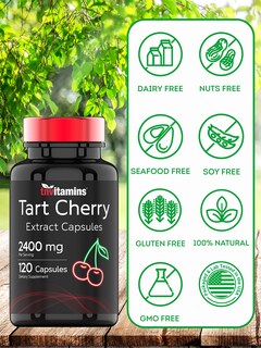 Foto 6 | Suplemento De Vitamina Tn, Extracto De Cereza Ácida, 2400 Mg, 120 Cápsulas - Venta Internacional.