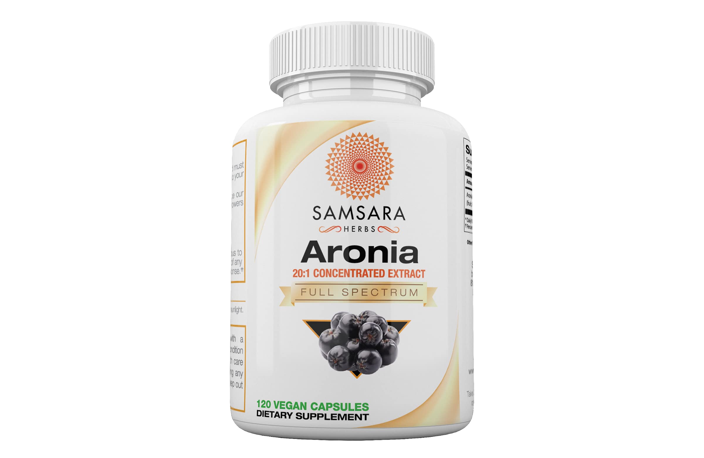 Foto 1 | Suplemento Samsara Herbs, Extracto De Bayas De Aronia 20:1, 120 Cápsulas - Venta Internacional.