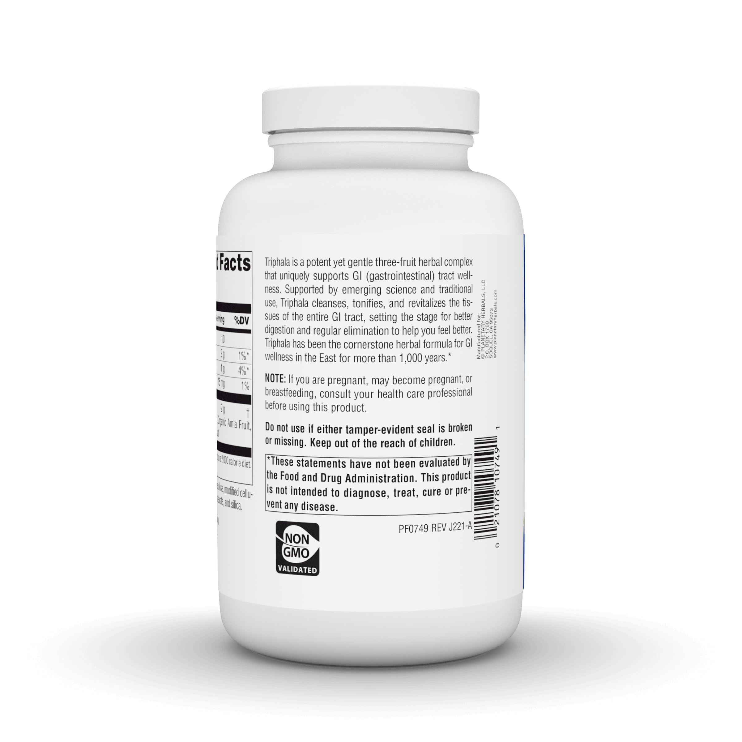Foto 3 pulgar | Suplemento Planetary Herbals Triphala 1000 Mg - 270 Comprimidos - Venta Internacional.