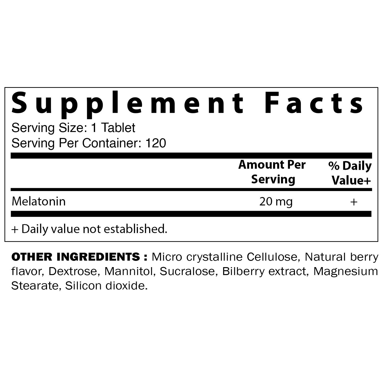 Foto 3 pulgar | Suplemento Vitamínico De Melatonina, 20 Mg, Disolución Rápida, 240 Comprimidos - Venta Internacional.