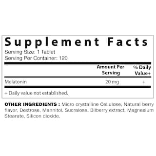 Foto 2 | Suplemento Vitamínico De Melatonina, 20 Mg, Disolución Rápida, 240 Comprimidos - Venta Internacional.