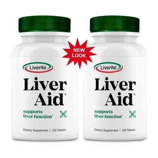 Foto 1 | Suplemento Liverite Liver Aid, Paquete De 2, 120 Tabletas (240 G En Total) - Venta Internacional.