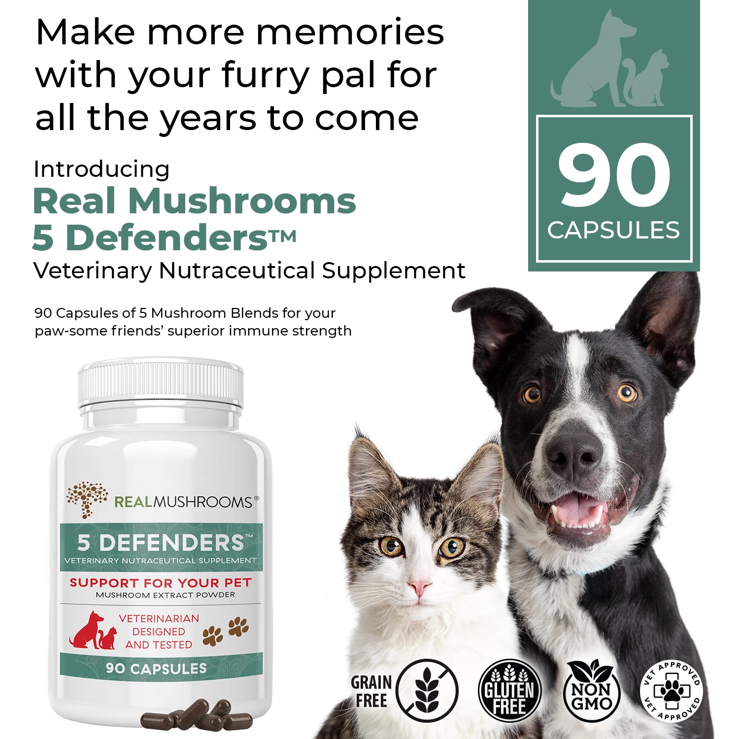 Foto 3 pulgar | Suplementos De Hongos: 5 Defensores De Las Vitaminas Para Perros Y Gatos - Venta Internacional.