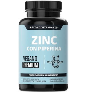 Foto 1 | Suplemento Alimenticio Beyond Vitamins Zinc 20mg (gluconato De Zinc) Potenciado Con Piperina Estandarizada Al 95%