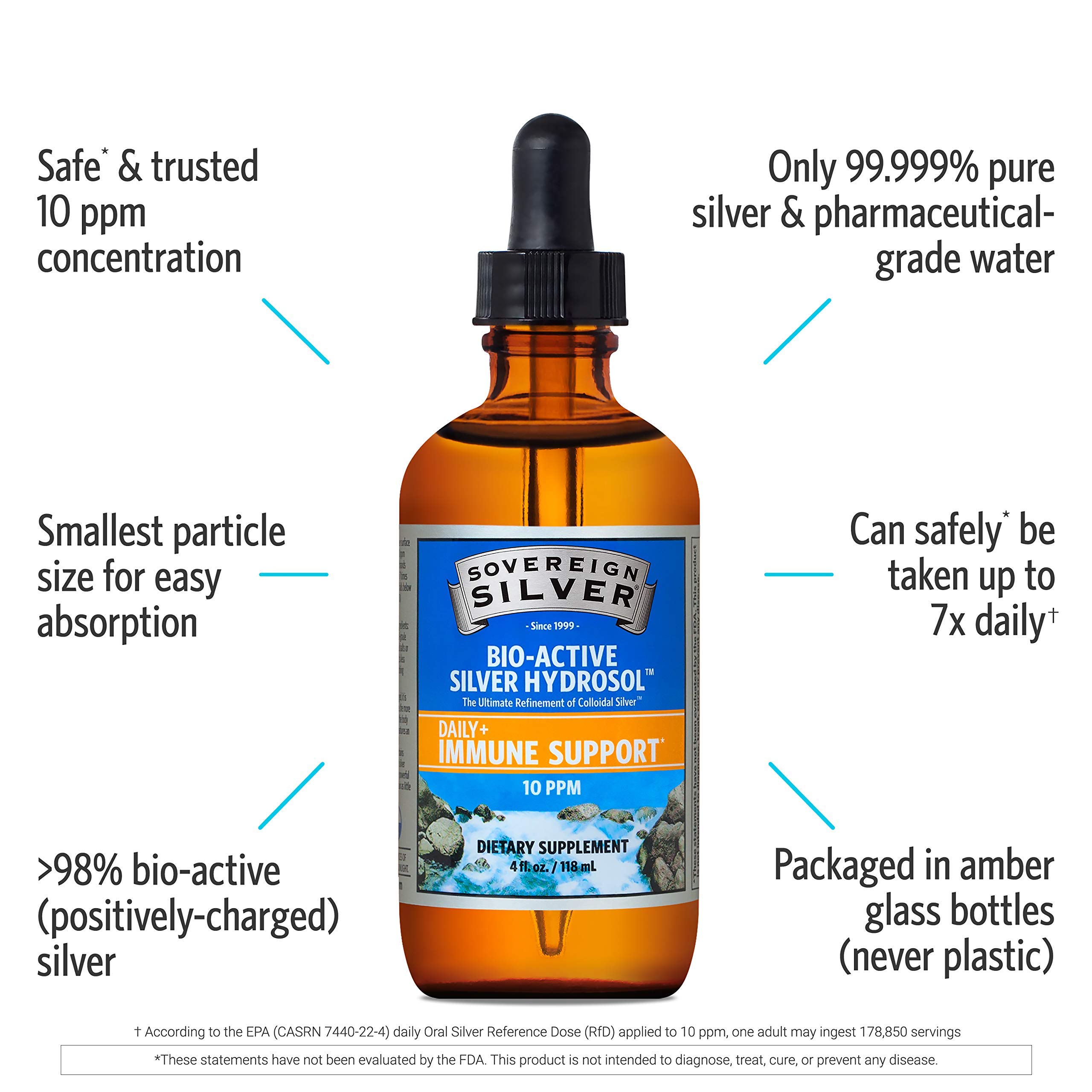 Foto 4 pulgar | Suplemento Mineral Sovereign Silver Immune Support 118 Ml - Venta Internacional.