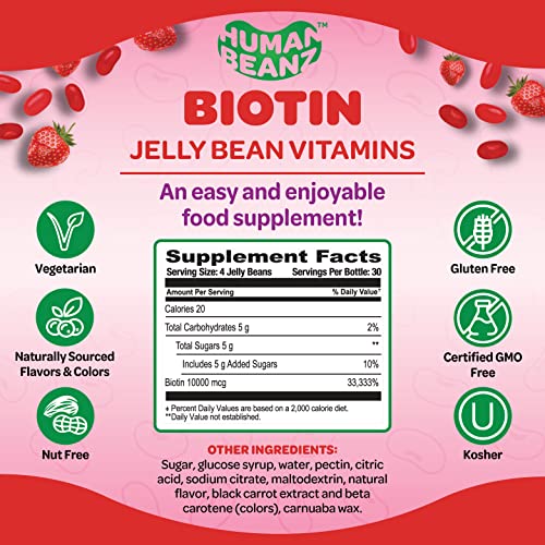 Foto 7 pulgar | Suplemento De Vitaminas En Gomitas Con Biotina Y Gomitas De Human Beanz - Venta Internacional.