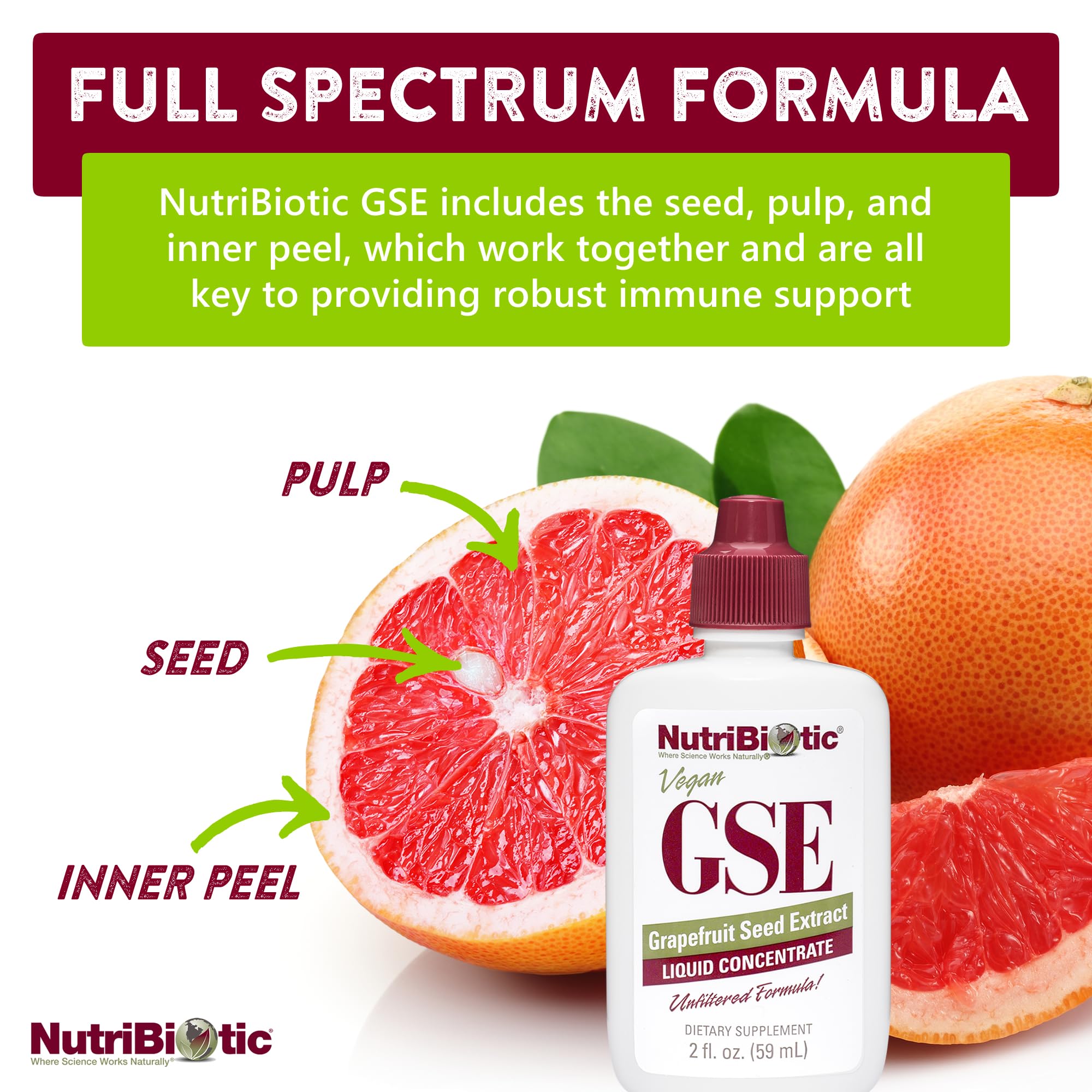 Foto 5 pulgar | Suplemento Nutribiotic Gse De Extracto De Semilla De Pomelo 60 Ml - Venta Internacional.