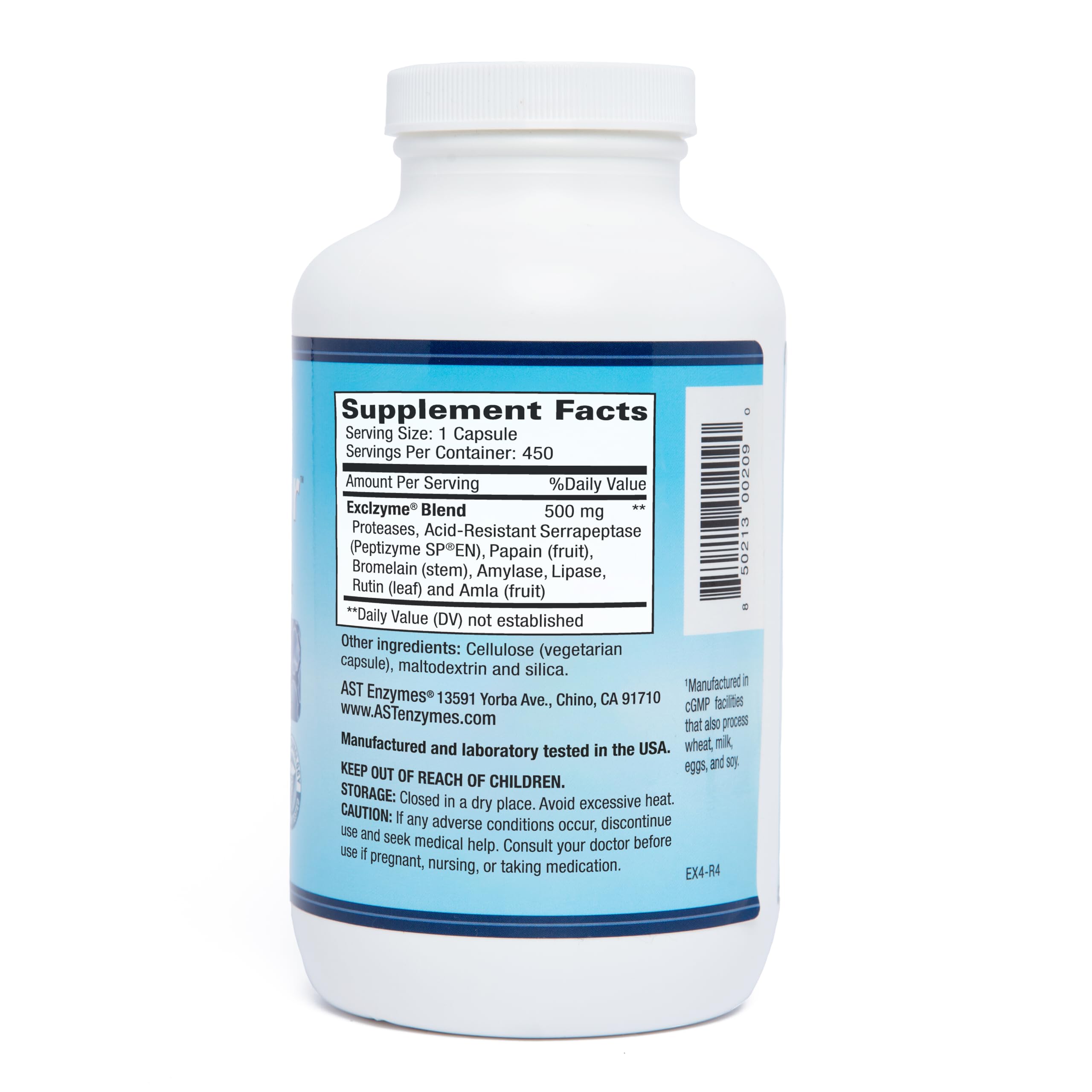 Foto 4 pulgar | Suplemento Ast Enzymes Excellacor-450 Cápsulas Vegetarianas - Venta Internacional.