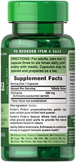 Foto 3 | Suplemento Puritan's Pride Echinacea De 400 Mg, Paquete Doble X400 - Venta Internacional.