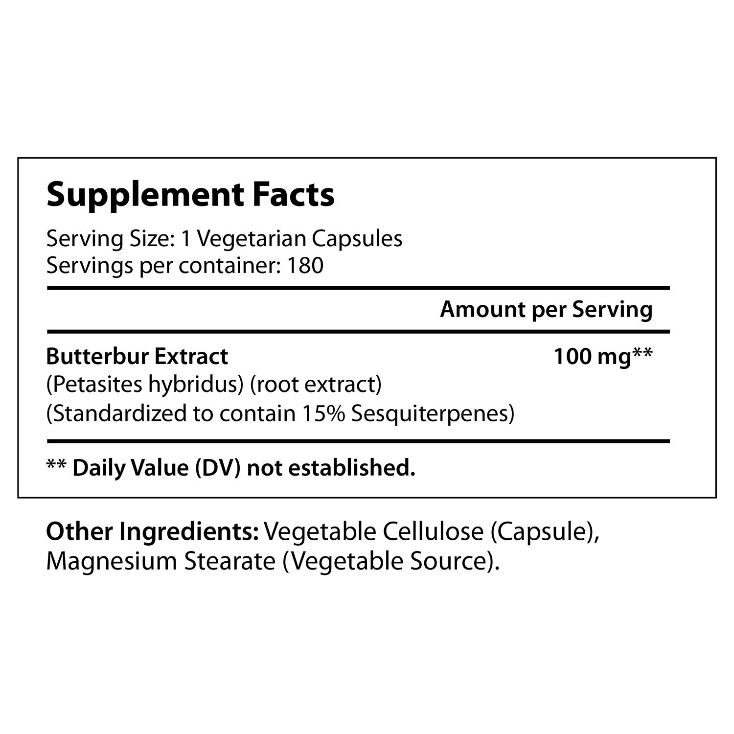 Foto 3 pulgar | Suplemento De Extracto De Petasita Longlife Nutri 100 Mg 180 Cápsulas - Venta Internacional.