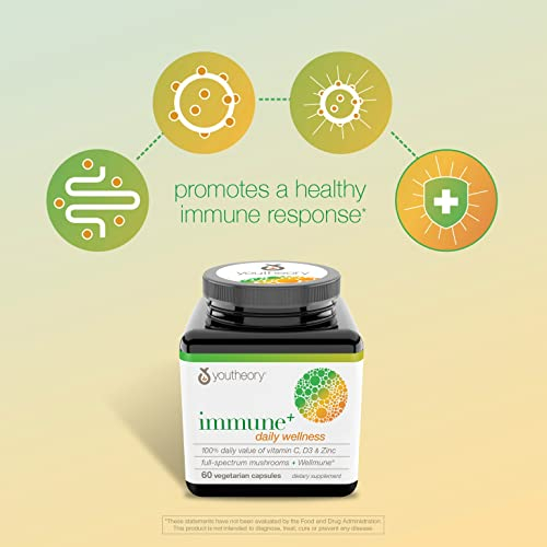 Foto 4 pulgar | Suplemento Youtheory Immune+ Daily Wellness 60 Cápsulas - Venta Internacional.