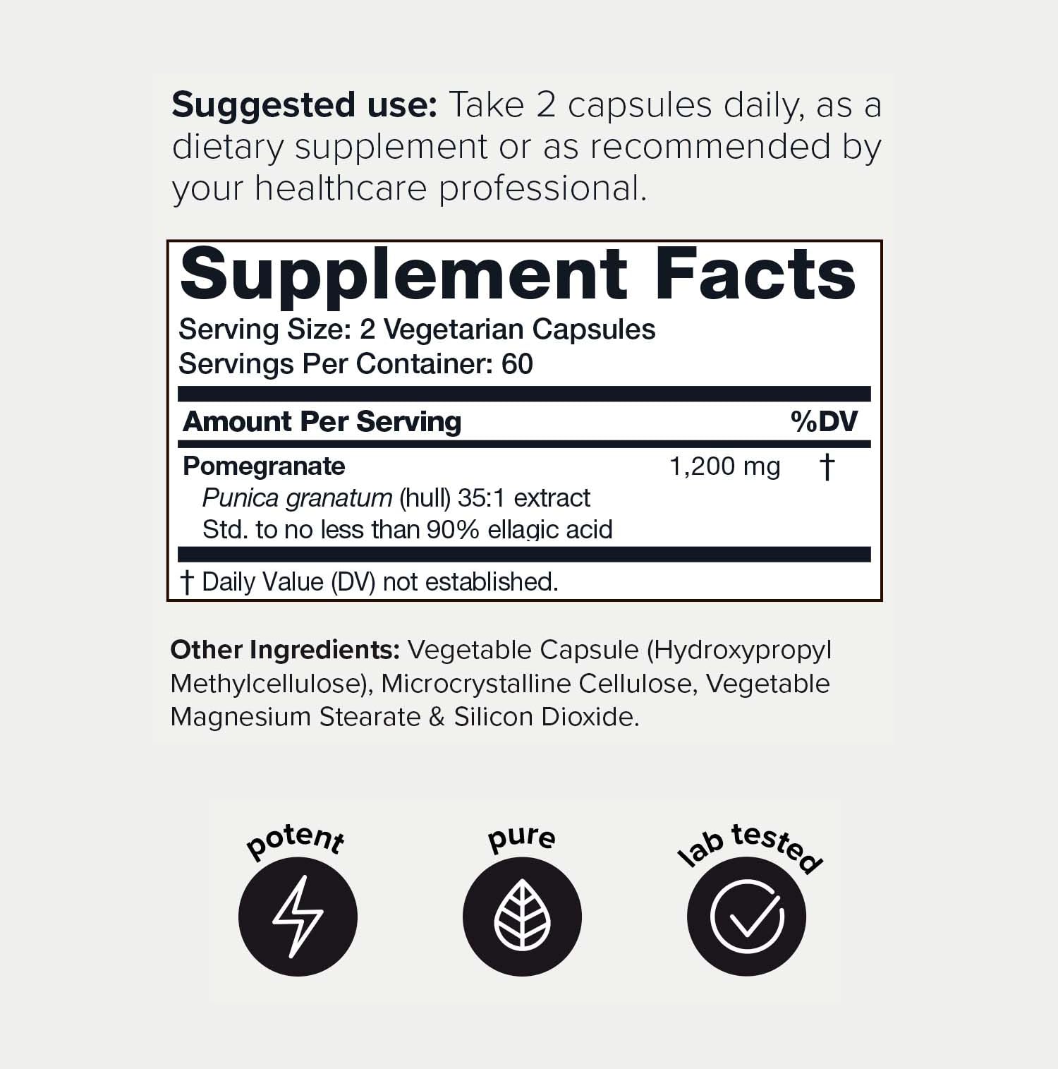 Foto 3 pulgar | Suplemento Toniiq De Extracto De Granada De 42.000 Mg De Ácido Elágico Al 90% - Venta Internacional.