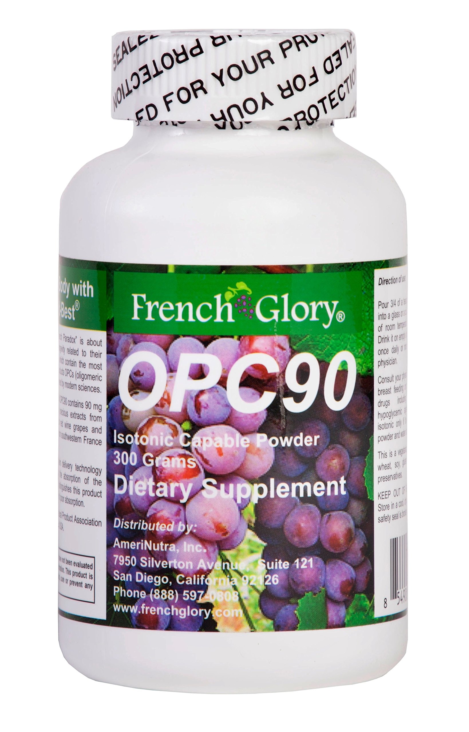 Suplemento Antioxidante Isotónico Frenchglory Opc90 De 3 Meses - Venta Internacional.
