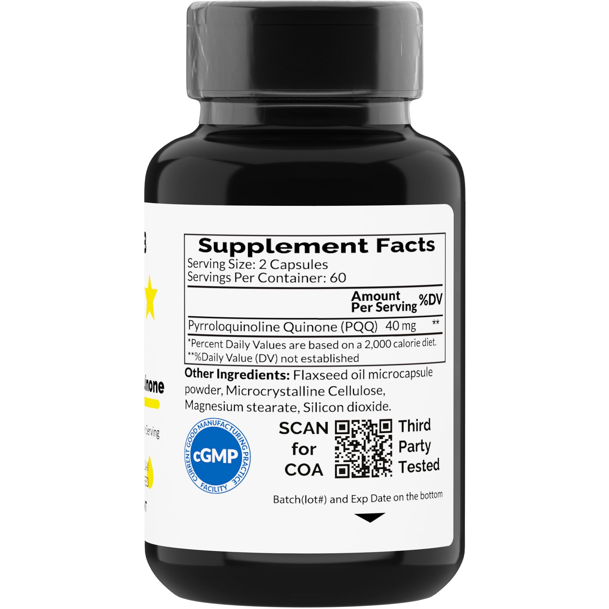Foto 3 pulgar | Suplemento Monoherb Pqq 40 Mg Con 120 Cápsulas Veganas - Venta Internacional.