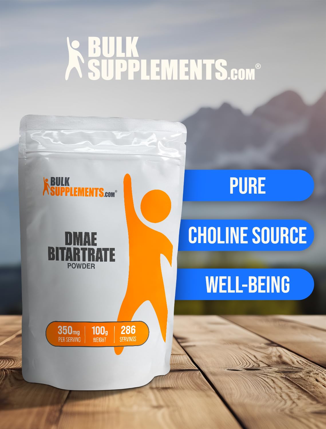 Foto 6 pulgar | Suplemento Bulksupplements.com En Polvo De Bitartrato Dmae 100 G - Venta Internacional.
