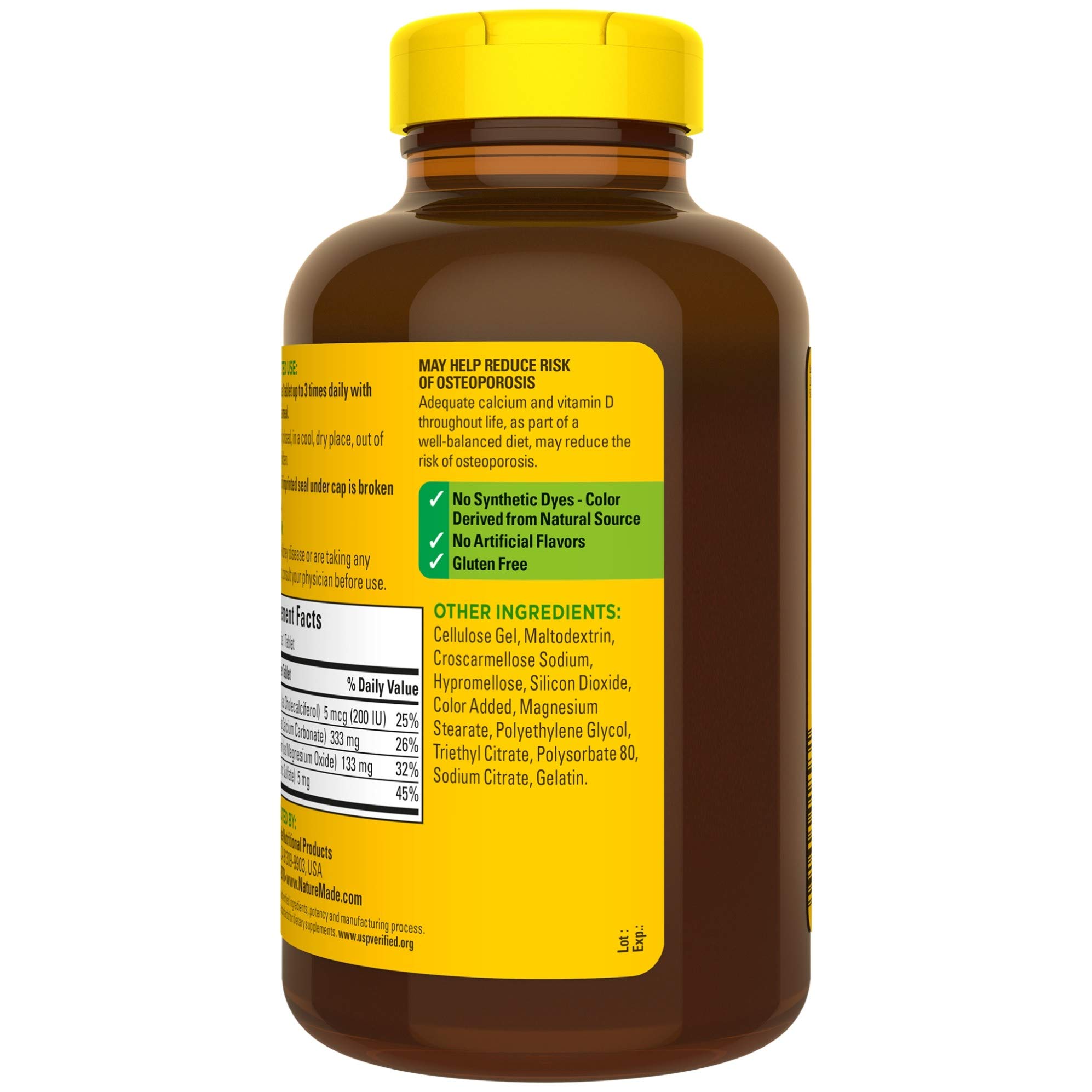 Foto 6 pulgar | Suplemento Natural De Calcio, Magnesio Y Zinc Con Vitamina D3 - Venta Internacional.