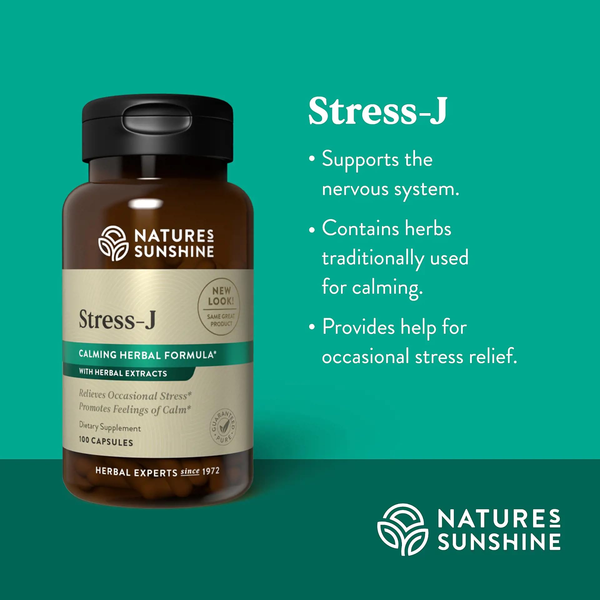 Foto 3 pulgar | Suplemento Nature's Sunshine Stress-j 100 Cápsulas - Venta Internacional.
